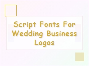 Elegant Script Fonts for Wedding Business Logos